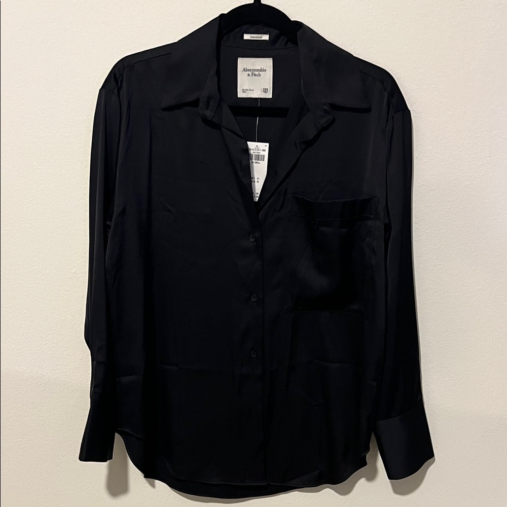 Abercrombie & Fitch Black Button Down Shirt